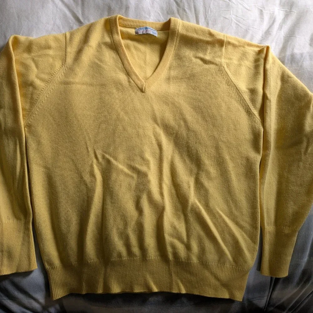 Vintage Ballantyne 100% Cashmere Sweater Made in Scotland - Picture 2 of 13